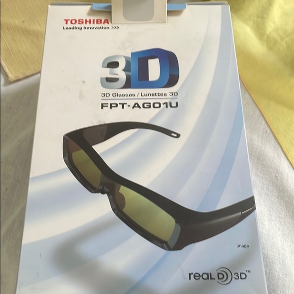 Toshiba 3D Glasses Lunettes FPT- AGO 1U NWT - Picture 1 of 3